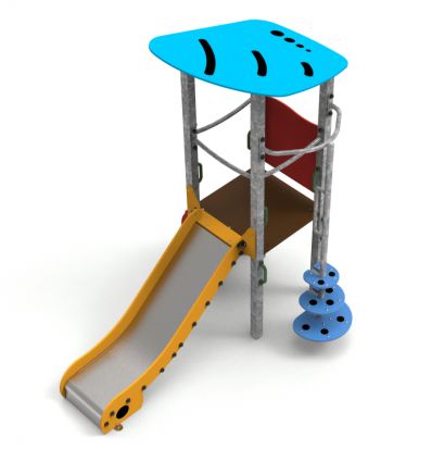 Structure toboggan acier 1 à 6 ans