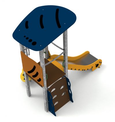 Structure toboggan acier 1 à 6 ans