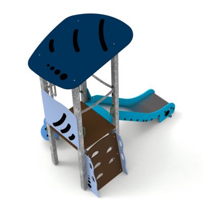 Structure toboggan acier 1 à 6 ans