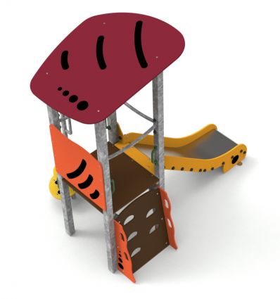 Structure toboggan acier 1 à 6 ans