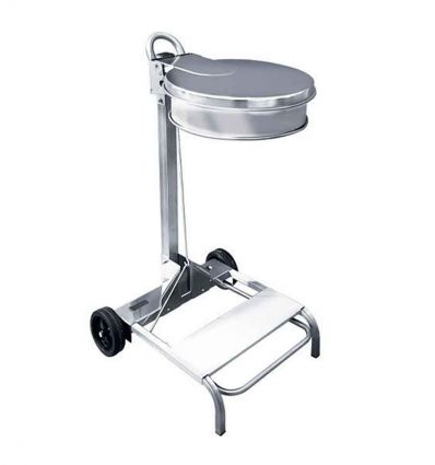 Support sac poubelle inox