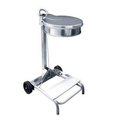 Support sac poubelle inox