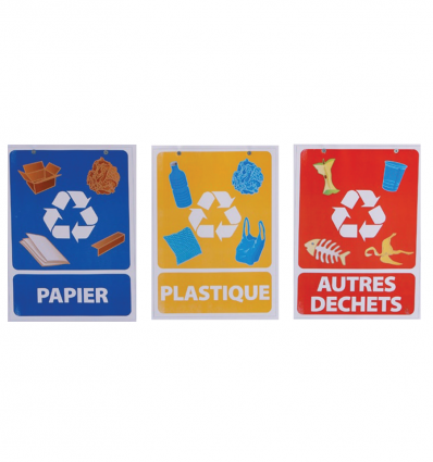 Support sac poubelle industriel triple