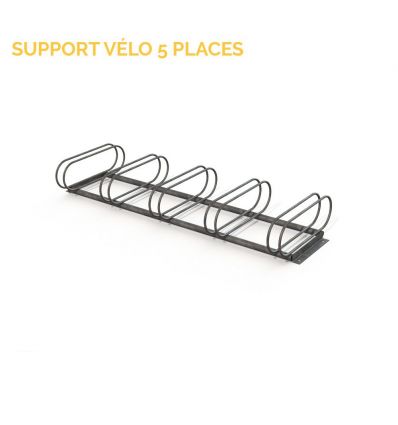 Rack à vélo 5 places premium en acier galva