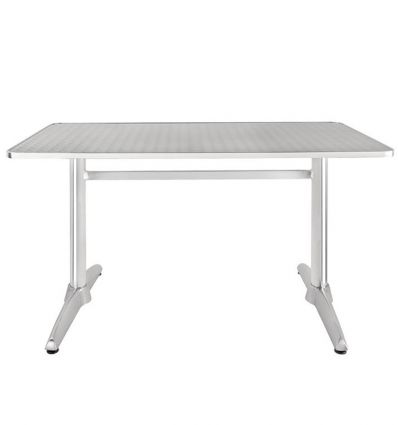Table bistrot aluminium rectangulaire extérieur