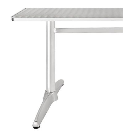 Table bistrot aluminium rectangulaire extérieur