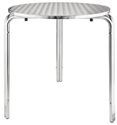 Table bistrot aluminium ronde extérieur