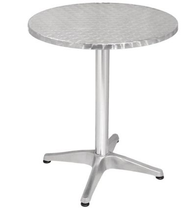 Table bistrot aluminium ronde extérieur