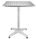 Table bistrot carrée aluminium extérieur