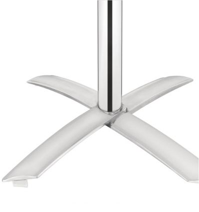 Table bistrot en aluminium et frêne carrée extérieur