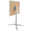 Table bistrot en aluminium et frêne carrée extérieur