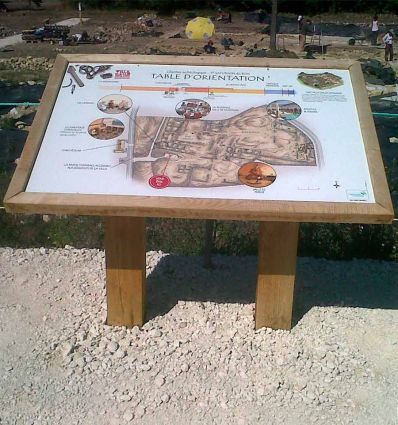 Table d'orientation en bois