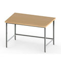 Table de boulanger en bois et inox