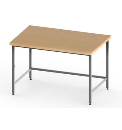 Table de boulanger en bois et inox