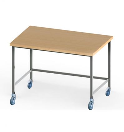 Table de boulanger en bois et inox