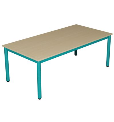 Table de cantine rectangulaire pour maternelle / lycée T1 à T6
