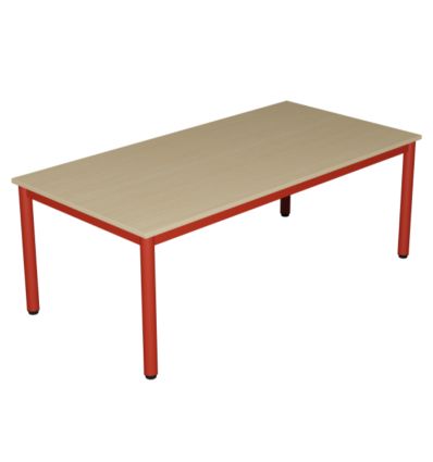 Table de cantine rectangulaire pour maternelle / lycée T1 à T6