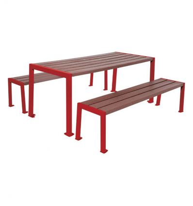 Table pique nique plastique recyclé collectivité