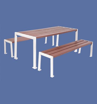 Table pique nique plastique recyclé collectivité