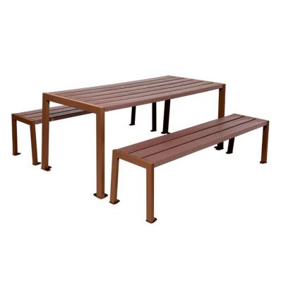 Table pique nique plastique recyclé collectivité