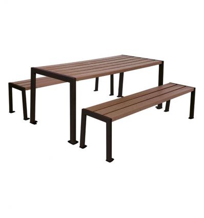 Table pique nique plastique recyclé collectivité