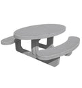 Table de pique nique en béton ovale