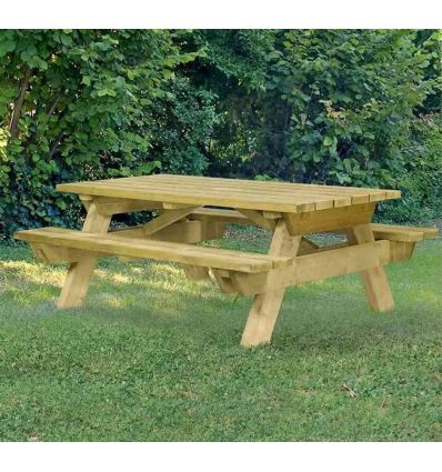 Table pique nique en bois à poser