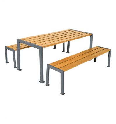 Table de pique-nique pour extérieur bois 10 couleurs