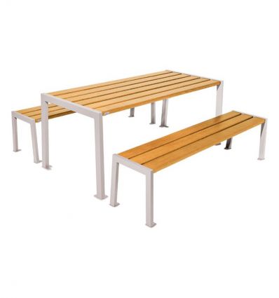 Table de pique-nique pour extérieur bois 10 couleurs