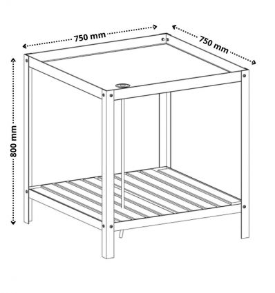 Table de Présentation Fleuriste