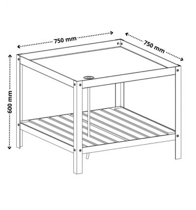 Table de Présentation Fleuriste