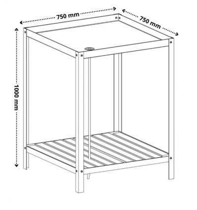 Table de Présentation Fleuriste