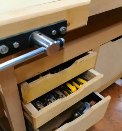 Table de menuisier bois