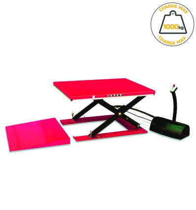 Table élévatrice 1000 kg avec rampe