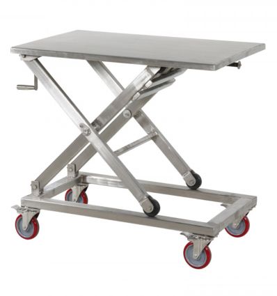 Table élévatrice inox mobile 300 kg