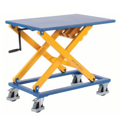 Table élévatrice manuelle 300 kg mobile