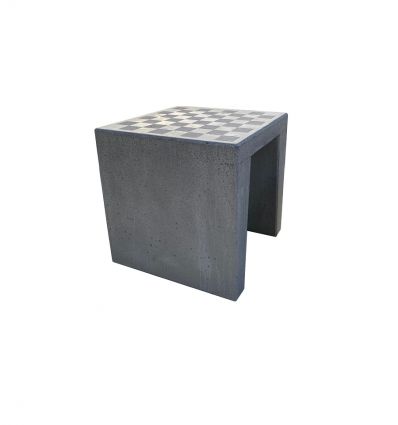Table echec exterieur en béton