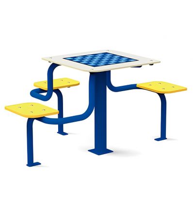 Table de jeux exterieur - 4 plateaux de jeu