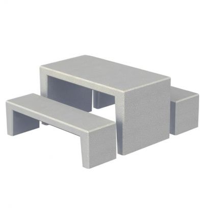 Table pique nique béton design
