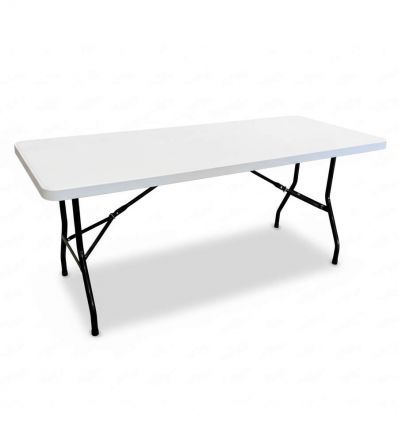 Table Pliante Blanche Rectangulaire