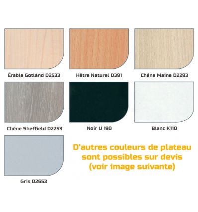 Table Pliante Bois Mélaminé Rectangulaire