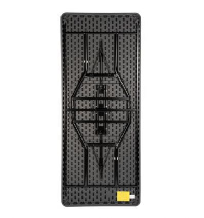 Table pliante grise rectangulaire