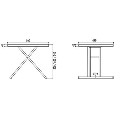 Table Pliante Hauteur Réglable