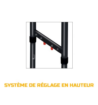 Table pliante réglable en hauteur