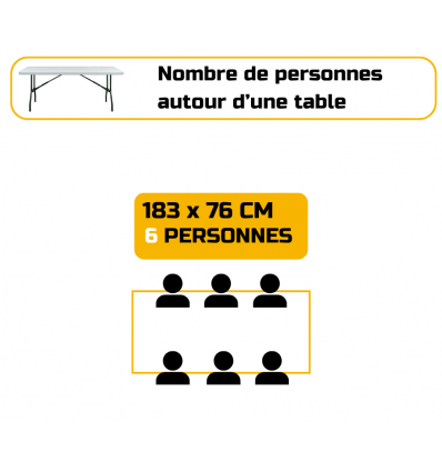 Table pliante réglable en hauteur