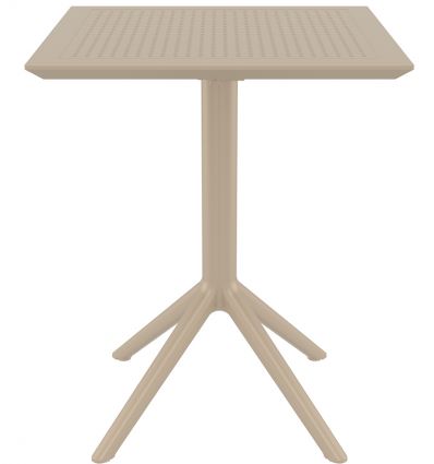 Table pour terrasse restaurant carré en polypropylène usage extérieur