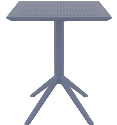 Table pour terrasse restaurant carré en polypropylène usage extérieur