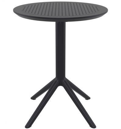 Table ronde en polypropylène usage extérieur