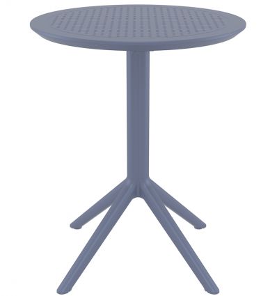 Table ronde en polypropylène usage extérieur