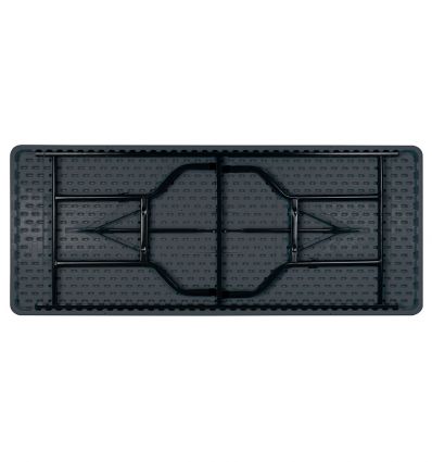 Table rectangulaire pliante noire